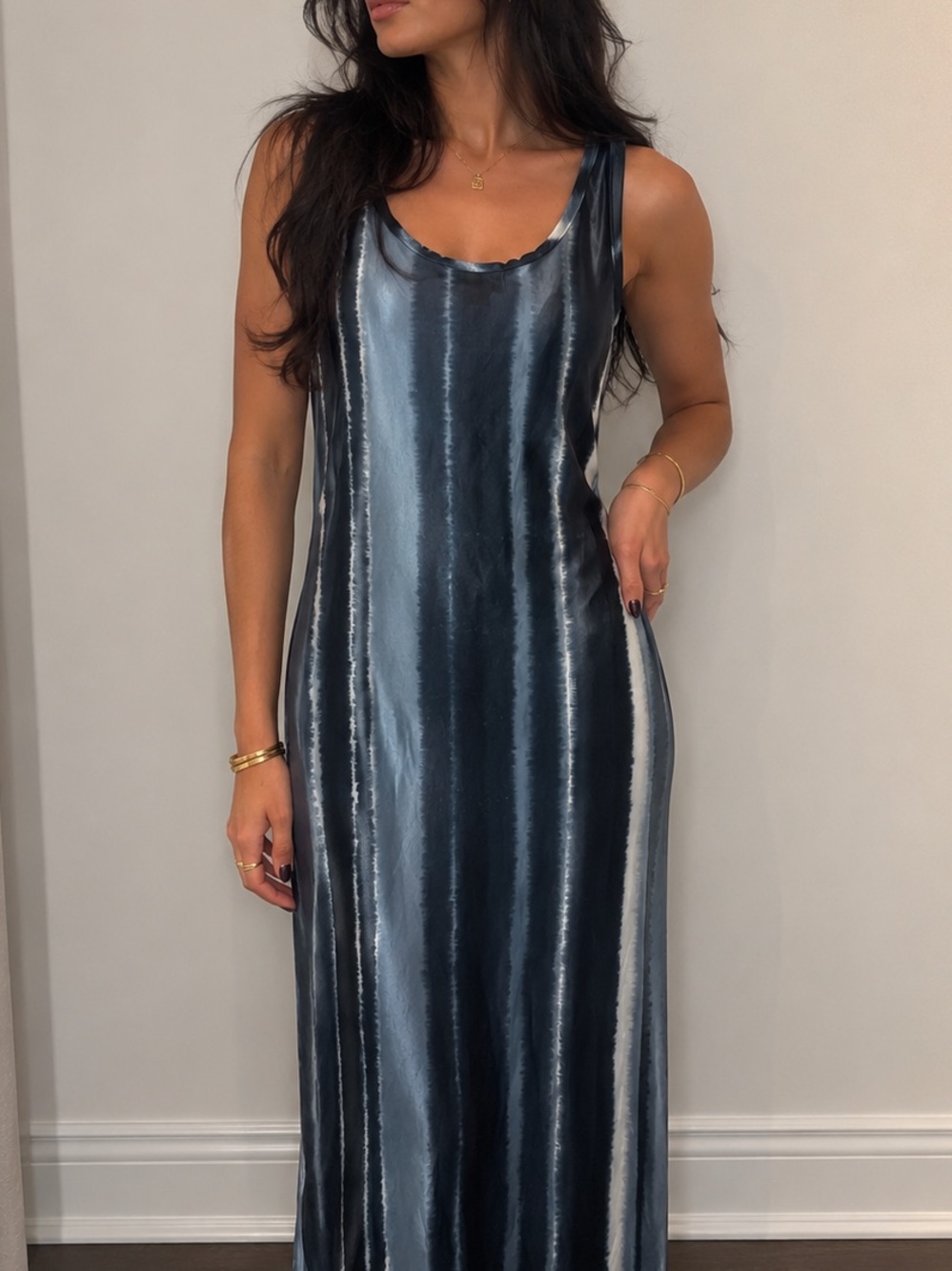 Joules Navy and Light-Blue Striped Dress/cover up